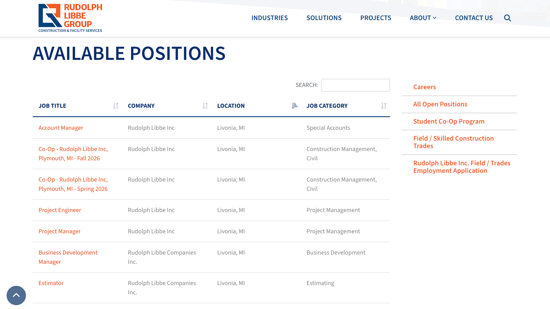 RLG HubDB Job Listing